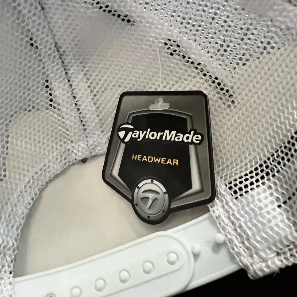 Taylor Made Vintage White and Black Baseball Golf Hat, NWT 🆕